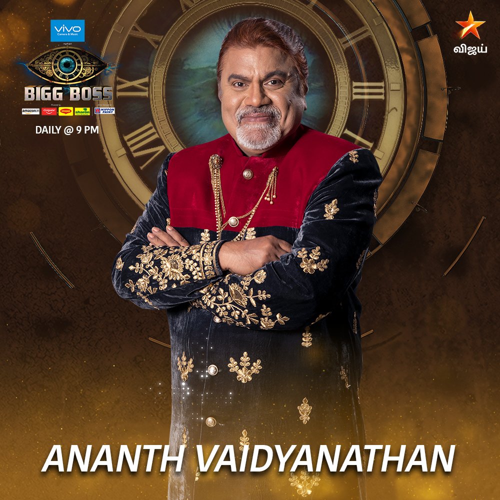 Voice trainer Ananth Vaidyanathan is the 7th entrant to the Bigg Boss Tamil Season 2! He became famous after Vijay TV's Super Singer shows. Yashika Anand,Bigg Boss Tamil 2,Bigg Boss Tamil 2 pics,Bigg Boss Tamil 2 images,Bigg Boss Tamil 2 stills,Bigg Boss Tamil 2 pictures,Bigg Boss Tamil 2 photos