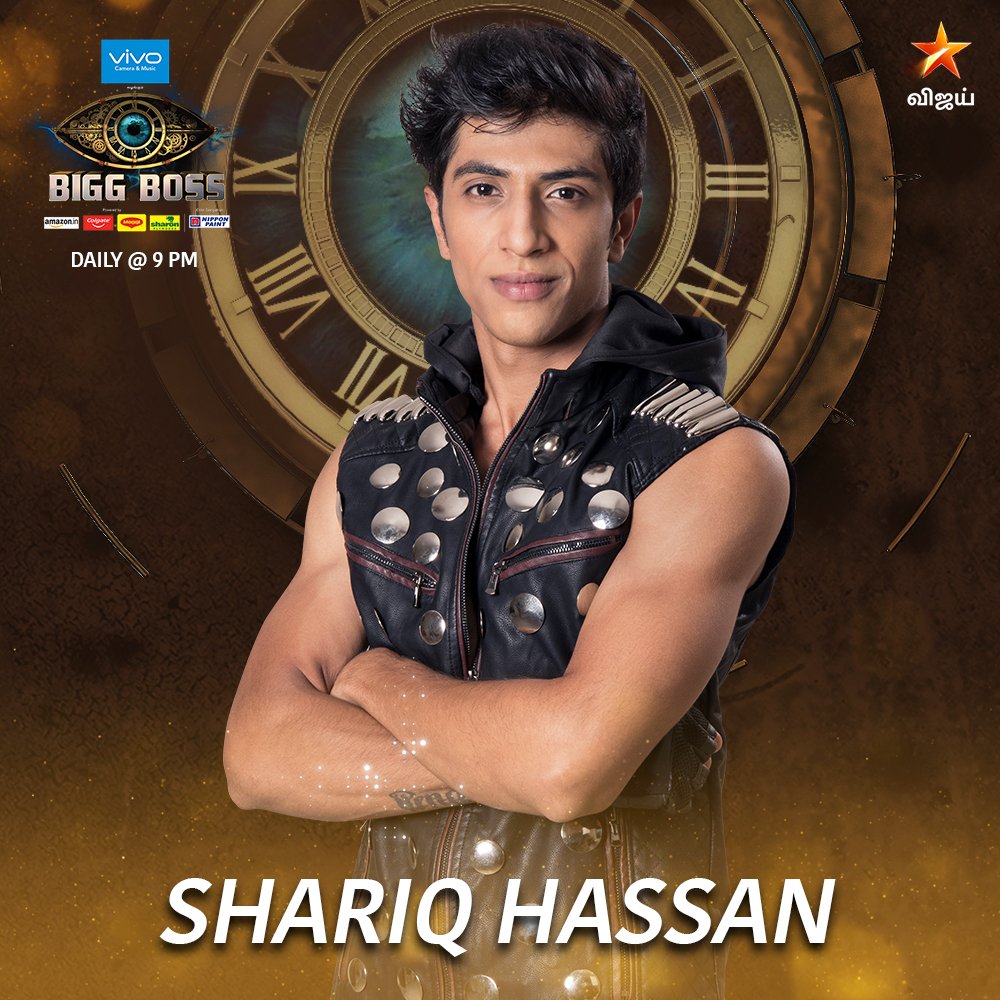 Shariq Hassan is the 15th entrant to the Bigg Boss Tamil Season 2! He is the son of actors Riyaz Khan and Uma Riyaz. Yashika Anand,Bigg Boss Tamil 2,Bigg Boss Tamil 2 pics,Bigg Boss Tamil 2 images,Bigg Boss Tamil 2 stills,Bigg Boss Tamil 2 pictures,Bigg Boss Tamil 2 photos