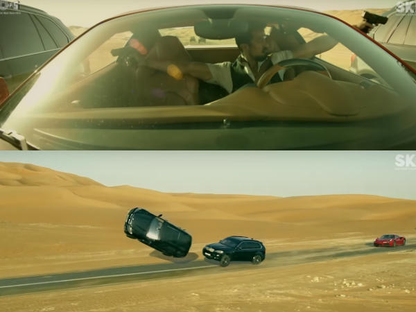 In this scene, Shakib Salim shoots at two cars running side by side, and in the second scene, these vehicles go ahead and blast. Salman Khan,Salman Khan race 3,race 3 funny mistakes,race 3 mistakes,race 3 movie mistakes,Salman Khan movie mistakes,movie mistakes