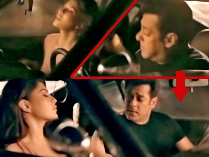 When Jacqueline enters the car in this scene, the car window is open and the glass of the car gets locked as soon as the scene changes. Salman Khan,Salman Khan race 3,race 3 funny mistakes,race 3 mistakes,race 3 movie mistakes,Salman Khan movie mistakes,movie mistakes