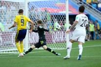 It was Sweden captain Andreas Granqvist's 65th-minute penalty conversion which created the difference between the two sides. Granqvist took a penalty following a video review and slotted the ball into the bottom right corner, with the goalkeeper diving the other way. This was South Korea's first loss in their World Cup opener since 1998, reports Yonhap news agency. South Korea put on some early pressure before Sweden turned the tide in their favour. For all their superior possession numbers early, South Korea made just one shot attempt, and none on target, in the first half, while Sweden had eight attempts, with two on target. South Korea had a 4-3-3 formation to start the match, with a couple of surprises. In goal, Jo Hyeon-woo made his World Cup debut over supposed starter Kim Seung-gyu. Kim Shin-wook, the tallest South Korean player at 197 centimetres, also got the nod as a starting forward up front, though he had been seen as a possible option off the bench. He was flanked by Son Heung-min and Hwang Hee-chan.