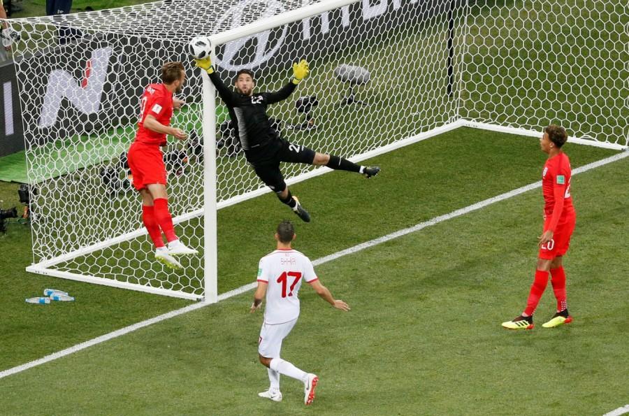 Hassen, who had injured his right shoulder before the goal, had to be substituted with Farouk Ben Mustapha. After an overwhelming 20 minutes of attacking football, England took the pace of the game and began to pass the ball around. It allowed Tunisia to reorganise, gather their nerves and keep the ball. They waited for England to make mistakes and one of those from Kyle Walker proved costly. Battling for a cross, Walker put his arm in the face of Tunisia attacker Fakhreddine Ben Youssef as the latter plunged to the ground. Sassi calmly slotted a penalty into the bottom-left corner, past a diving Jordan Pickford in the 35th minute. Just before the halftime break, England could have regained the lead but Lingard, again was denied, this time by the post. A through-ball put Lindgard in a race with the on-rushing Mustapha. Lingard tapped the ball around the keeper, but the ball rolled off the left post. 2018 FIFA World Cup,FIFA World Cup,FIFA World Cup 2018,England 2 - Tunisia 1,England beats Tunisia,FIFA World Cup pics,FIFA World Cup images,FIFA World Cup stills,FIFA World Cup pictures,FIFA World Cup photos