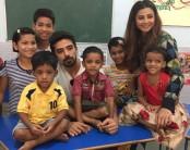 Race 3 team continues the special initiative adopted by the star cast post the release of the film as Daisy Shah and Saqib Saleem visit two NGOs on Tuesday. The star cast of the action thriller spared time from their promotions to visit various NGOs in order to dedicate their time in the service of the needy across the nation. Before the release of the film, Anil Kapoor, Bobby Deol, Jacqueline Fernandez, Daisy Shah and Saqib Saleem travelled across the nation for the noble cause, post the release Daisy and Saqib paid visits to NGOs to spend quality time with the needy. Post the success of Race 3 the team headed to different NGO to celebrate and share their success. Daisy Shah and Saqib Saleem visited 2 different NGOs today and celebrated the success with them just like the whole team did before the release of the film.