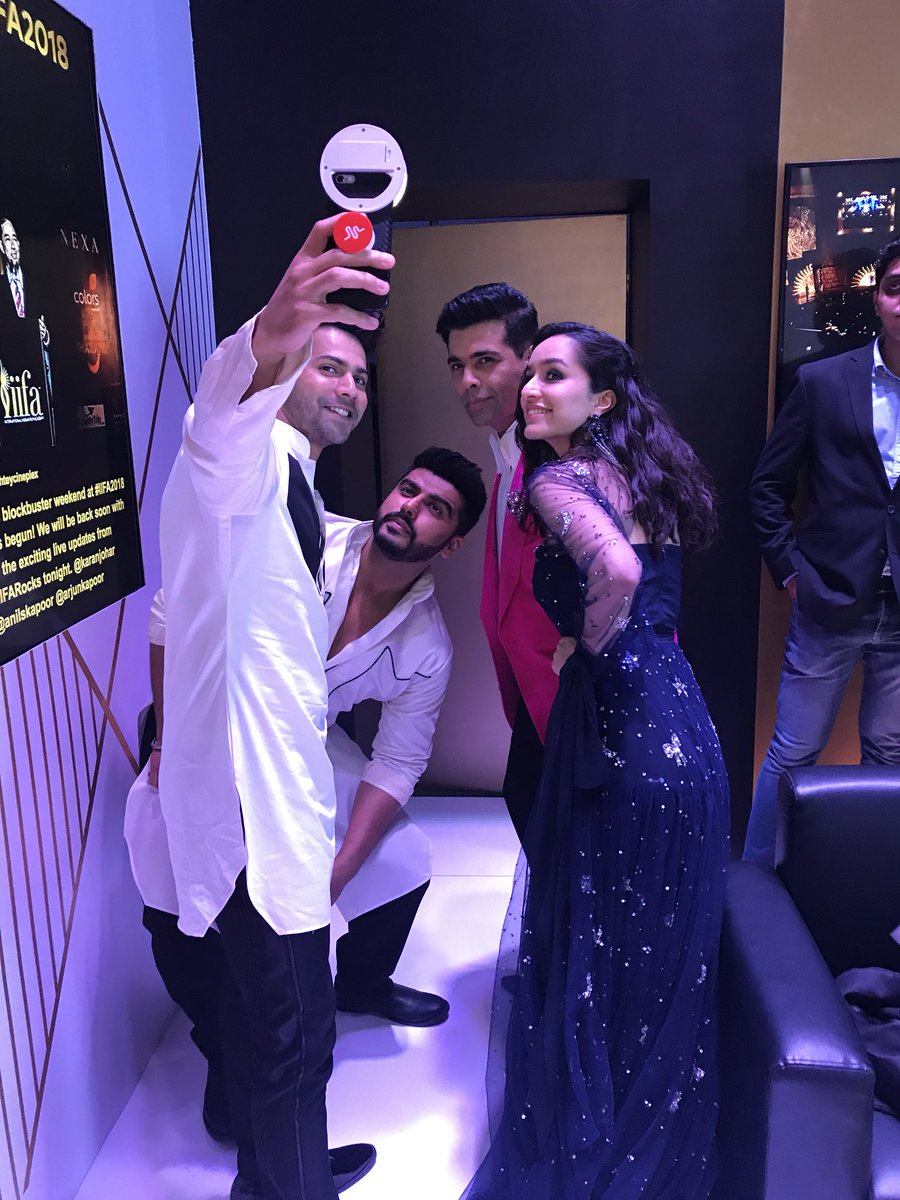 It was a night full of dance, music, glitz and glamour as Bollywood personalities like Pritam Chakraborty, Nushrat Bharucha and Mouni Roy lit up the stage with their electrifying performance at the much-awaited IIFA Rocks event at the Siam Niramit theatre here on Friday. The 2,000-seater theatre, which is touted as the world's highest stage, was almost a full house as fans flocked there to catch a glimpse of their favourite stars - Karan Johar, Varun Dhawan, Shraddha Kapoor, Arjun Kapoor, Bobby Deol, Riteish Deshmukh, Dia Mirza, Konkona Sen Sharma and Rahul Bose among many others. Setting the mood just right, Nushrat, who is currently riding high on the success of her latest release "Sonu Ke Titu Ki Sweety", danced on the numbers like "Dil chori", "Chote chote peg", aceBom diggy" and "Kaun nachdi". Radhika Apte,Diana Penty,Varun Dhawan,Karan Johar,Shraddha Kapoor,Arjun Kapoor,IIFA Rocks 2018,IIFA Rocks,IIFA Rocks pics,IIFA Rocks images,IIFA Rocks stills,IIFA Rocks pictures,IIFA Rocks photos