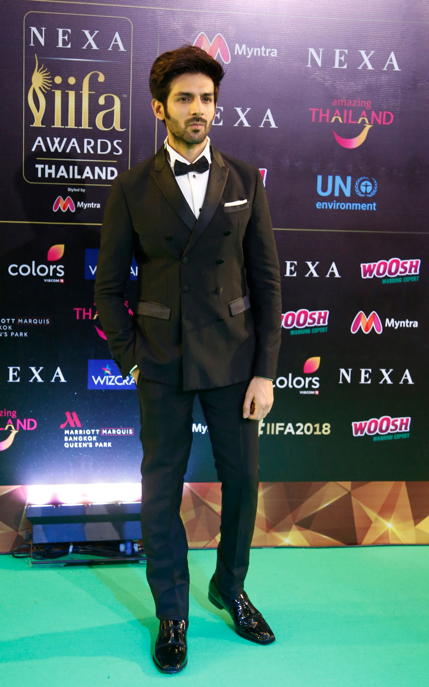 Kartik Aaryan attends 19th edition of International Indian Film Academy (IIFA) awards in Bangkok, Thailand. IIFA Awards 2018,IIFA Awards,Arjun Kapoor,Kriti Sanon,Radhika Apte,Shraddha Kapoor,Rekha,Nawazuddin Siddiqui,Rahul Bose,celebs at IIFA Awards 2018,IIFA Awards 2018 pics,IIFA Awards 2018 images,IIFA Awards 2018 stills,IIFA Awards 2018 pictures,IIFA Awards