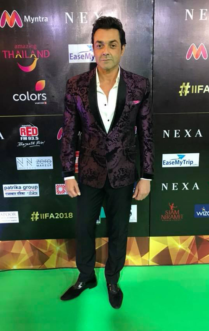 Bobby Deol attends 19th edition of International Indian Film Academy (IIFA) awards in Bangkok, Thailand. IIFA Awards 2018,IIFA Awards,Arjun Kapoor,Kriti Sanon,Radhika Apte,Shraddha Kapoor,Rekha,Nawazuddin Siddiqui,Rahul Bose,celebs at IIFA Awards 2018,IIFA Awards 2018 pics,IIFA Awards 2018 images,IIFA Awards 2018 stills,IIFA Awards 2018 pictures,IIFA Awards
