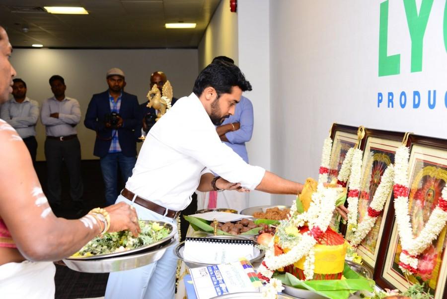 Suriya-KV Anand film goes on the floors in London. KV Anand,Suriya 37,Suriya,Suriya 37 movie launch,suriya sivakumar,Mohanlal,Boman Irani,Sayyeshaa,Suriya 37 pooja,Suriya 37 movie pooja