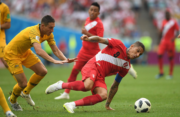 Peru ended their FIFA World Cup 2018 campaign on a winning note as they thrashed Australia 2-0 in their last Group C clash at the Fisht stadium here on Tuesday. It was also Peru's first win at a World Cup since 1978. Australia needed to defeat already eliminated Peru and hope France beat Denmark in order to reach the last 16. However, the South Americans shattered their hopes. Andre Carrillo's volley gave Peru a 1-0 lead over Australia in the 18th minute of the game. Their second goal came just five minutes after the break when Peru's record goalscorer Guerrero doubled his side's lead in the 50th minute. His goal came after some solid work down the left side by midfielder Christian Cueva. FIFA World Cup 2018,FIFA World Cup,Peru,Peru beats Australia,Peru trash Australia