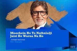 Bollywood dialogues,iconic Bollywood dialogues,Best Bollywood dialogues,Top iconic Bollywood dialogues,Shah Rukh Khan,Amitabh Bachchan,Amitabh Bachchan dialogues,SRK dialogues