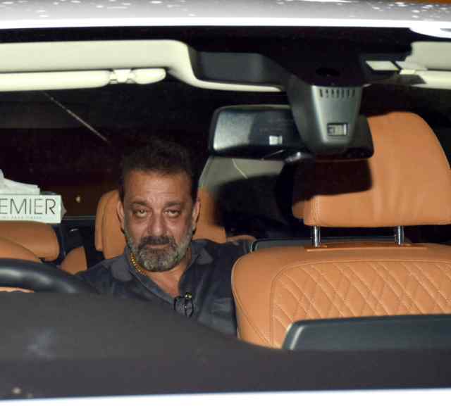 Sanjay Dutt arrives at the special screening of Sanju. Sanju special screening,Sanju special screening pics,Sanju special screening images,Sanjay Dutt,Ranbir Kapoor,Manisha Koirala,Sanju special screening stills