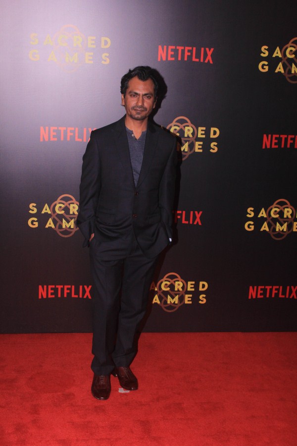 Nawazuddin was accompanied by his "Thackeray" film director Abhijit Panse, besides filmmaker Kabir Khan, who is all set to foray into the digital world with Amazon Prime India's "The Forgotten Army", was also present. Saif Ali Khan,Radhika Apte,Ishaan Khatter,Sacred Games premiere,Sacred Games premiere pics,Sacred Games premiere images,Sacred Games premiere stills,Sacred Games premiere pictures,Sacred Games premiere photos