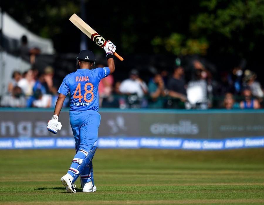 Chahal then came back to end tailender Stuart Thompson's brief stay that saw him scoring a 9-ball 13 before Kuldeep Yadav completed the proceedings by getting last man Boyd Rankin (10) stumped by Dinesh Karthik. Earlier, India decided to test their bench, making four changes to the playing XI which also saw a change in the batting order with skipper Virat Kohli opening the innings with Lokesh Rahul. India outclass Ireland,India beats Ireland,India trash Ireland,Lokesh Rahul and Suresh Raina,Lokesh Rahul,Suresh Raina