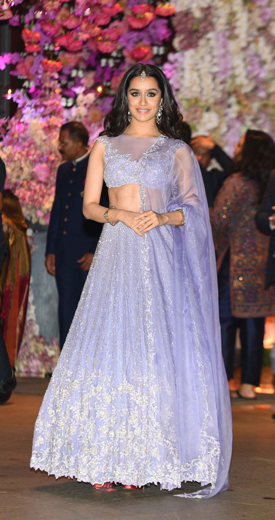 Shraddha Kapoor arrives at Akash Ambani and Shloka Mehta's engagement party in Mumbai. Shah Rukh Khan,Aamir Khan,Abhishek Bachchan,Aishwarya Rai,Alia Bhatt,Ranbir Kapoor,Akash Ambani and Shloka Mehta's engagement,Akash Ambani and Shloka Mehta's engagement party,Akash Ambani engagement party,Shloka Mehta engagement party
