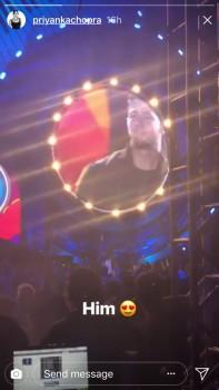 Actress Priyanka Chopra was in attendance to support singer Nick Jonas as he performed for the crowd at the VillaMix Festival, here. The actress also shared a video from the concert on her Instagram story writing 