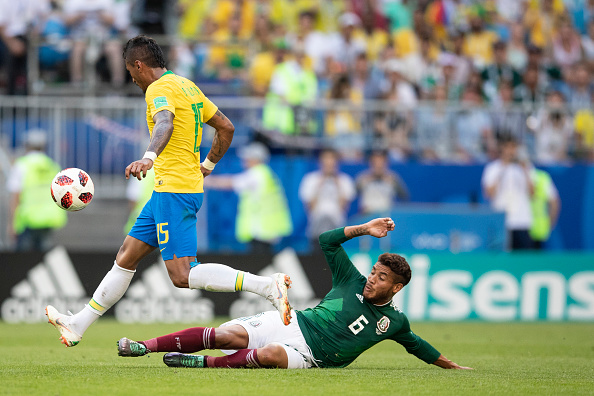 Mexican wingers Carlos Vela and Hirving Lazano torubled Brazilian full-backs Fagner and Felipe Luis, with veteran Marcelo not deemed fit to start. Mexico earned few corners in the first 20 minutes but Brazilina defence stood enough. Brazilian attackers forced string of saves from Mexican goalkeeper Guillermo Ochoa, who was tested by Neymar with a fierce drive from distance in the fifth minute. Brazil survived the early pressure and began their asendancy as the first-half progressed. Ochoa raced off his line to block a Neymar shot from a tight angle in the 25th minute. A minute later, Ochoa then punched away a flick from Gabriel Jesus inside the box. Jesus followed up with a shot that was blocked by central defender Hogo Ayala, before Philippe Coutinho fired over the bar. Brazil defeat Mexico,Brazil beats Mexico,Brazil,brazil football team,FIFA World Cup quarters,FIFA World Cup,FIFA World Cup 2018