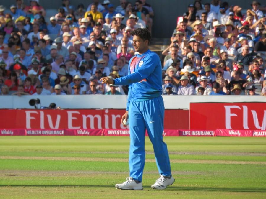 Rahul started the onslaught right from the word go before meting out some special treatment to off-spinner Moeen Ali, whom he welcomed with a superb reverse sweep that yielded a boundary and followed up with a massive six over long on. The right-hander then picked the leg-spinner Adil Rashid for a boundary to third man to get to his half century off just 27 balls, before launching Liam Plunkett for two sixes and as many fours to milk 20 runs from the paceman. With India comfortably placed at 103/1 midway through the innings, Rohit too stepped up the gas by launching Rashid for a towering six over mid wicket before falling to the same bowler. Lokesh Rahul,Kuldeep Yadav,Ind vs Eng,Ind vs Eng first T20I,Ind vs Eng T20I,Lokesh Rahul and chinaman Kuldeep Yadav