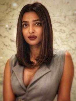 Radhika Apte is leaving no stone unturned as she is seen donning an all-new look for the promotions of her upcoming next. The doe-eyed actress looked stunning in a grey co-coloured outfit. Donning a new haircut and hair colour the actress summed up her look with a dark wine shade lipstick. Radhika Apte was spotted at a MAMI screening of Sacred Games last night in Delhi along with her co-stars. The actress took to Instagram sharing, 