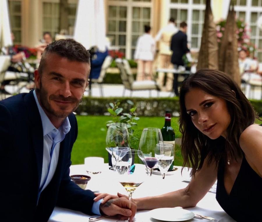 American sensation David Beckham and his wife Victoria Beckham celebrated their 19th wedding anniversary with their children and family. The stars were invited to take part in their youngest child's sports day, where David competed against other dads in a bean bag race. Taking to his Instagram account, David posted a photo of Victoria and him having a lunch. He wrote,"19 Years WOW ... This time 19 years ago I was dressed from head to toe in purple ... Happy anniversary to the most amazing wife & mummy ... Love You x @brooklynbeckham @romeobeckham @cruzbeckham #HarperSeven." The couple has four children-- Brooklyn Beckham, Harper Seven Beckham, Romeo James Beckham and Cruz Beckham. David Beckham and Victoria Beckham,Victoria Beckham,David Beckham,David Beckham wedding anniversary,David Beckham wedding anniversary pics,David Beckham wedding anniversary images,David Beckham wedding anniversary stills