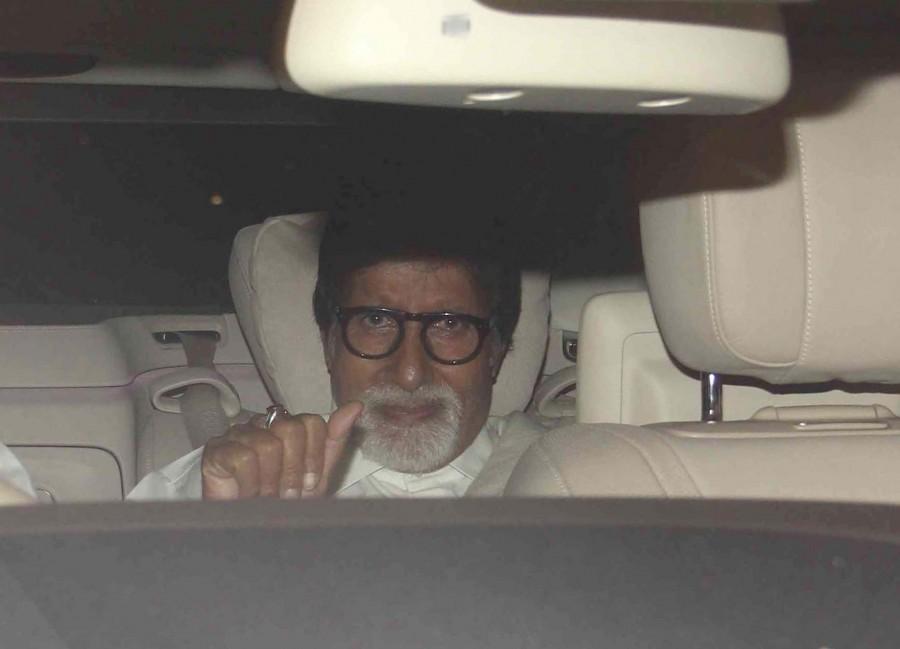 'OK Kanmani' Screening: Amitabh Bachchan OK kanmani,OK Kanmani screening,amitabh bachchan,mani ratnam,Dulqer Salmaan,nithya menen,photos