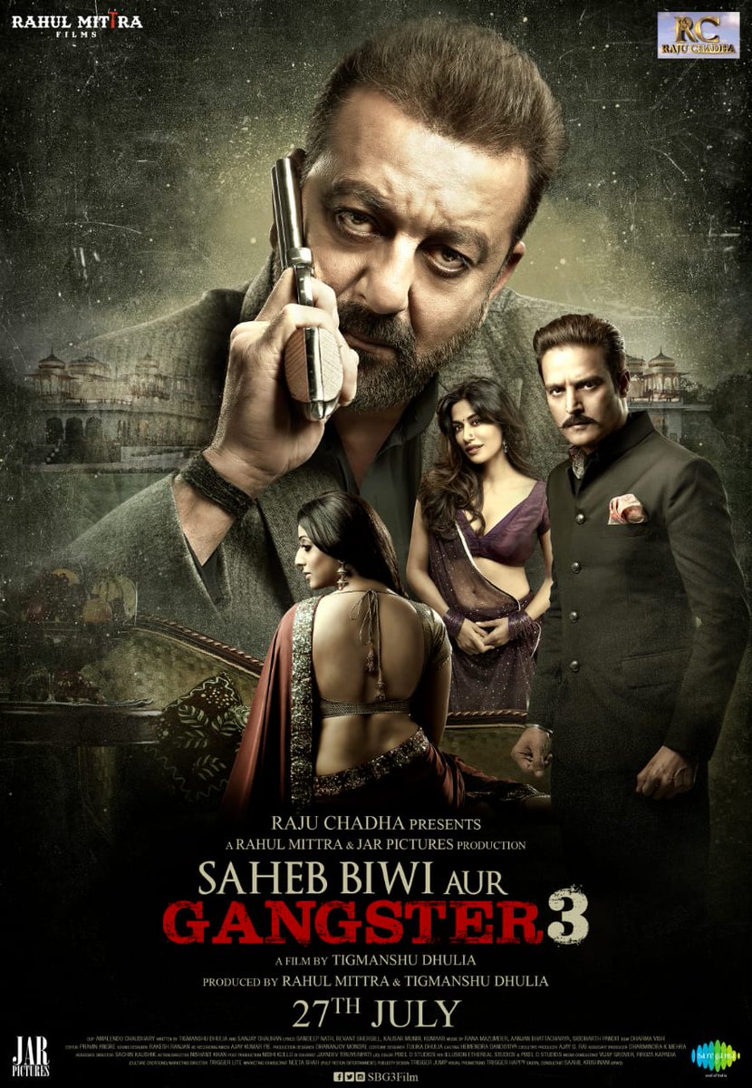 Sanjay Dutt shares new poster of 'Saheb Biwi Gangster 3' Photos
