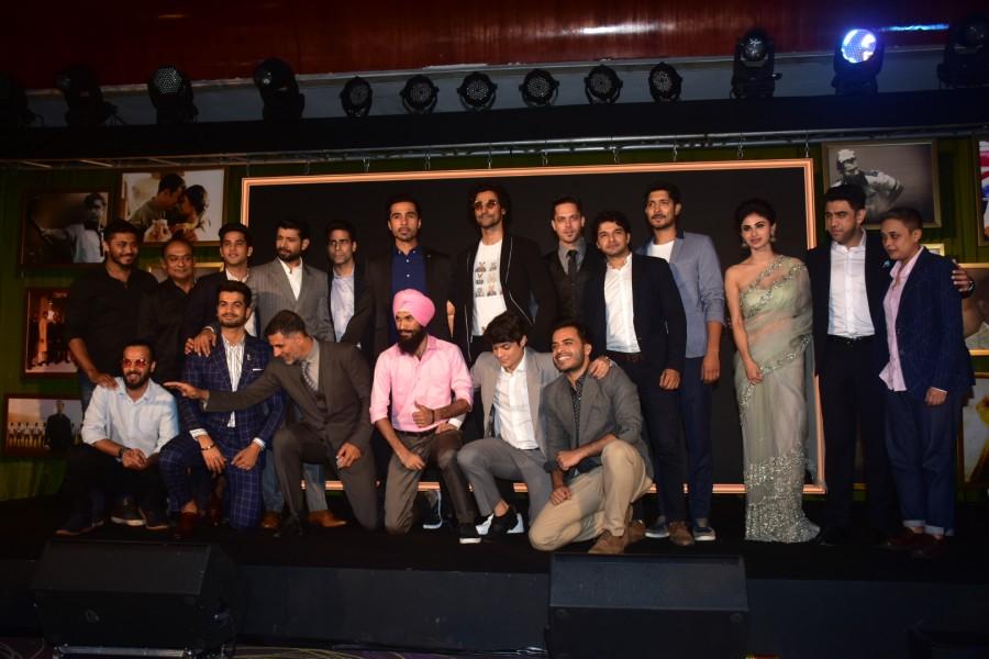 The makers of 'Gold' organized a royal musical extravaganza in Mumbai to celebrate the music of the film. The event was graced by the entire cast and crew of Excel Entertainment's Gold, making the musical occasion a grand celebration. Director Reema Kagti along with Akshay Kumar, Mouni Roy, Kunal Kapoor, Amit Sadh, Sunny Kaushal, and singers Sachin-Jigar and Arko graced the event. Musicians Arko and Sachin-Jigar performed live for the audience, while the cast and crew rejoiced the celebration. Akshay Kumar,Mouni Roy,Kunal Kapoor,Akshay Kumar and Mouni Roy,Gold music launch,Gold music launch pics,Gold music launch images,Gold music launch stills,Gold music launch pictures,Gold music launch photos