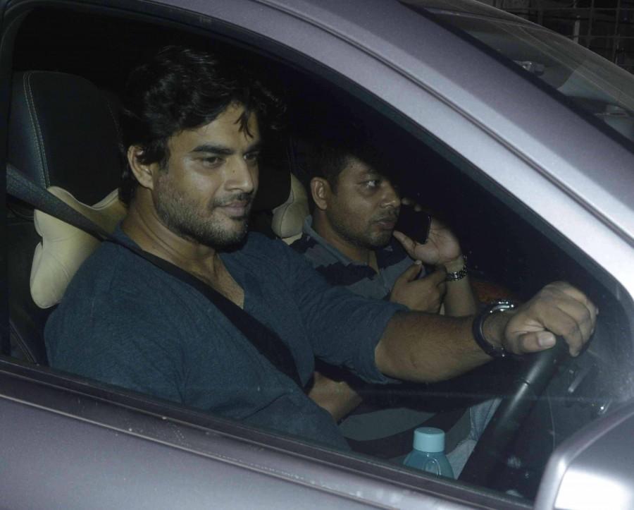 'OK Kanmani' Screening: R Madhavan OK kanmani,OK Kanmani screening,amitabh bachchan,mani ratnam,Dulqer Salmaan,nithya menen,photos