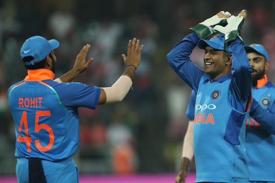 Buttler and Roy scored 73/0 in six overs with both in-form batters smacking 10 fours and four sixes in the process. Deepak Chahar (1/43) -- making his international debut in place of injured Bhuvneshwar Kumar -- did not start off well, going for 13 runs with Buttler hitting him for three fours. The 27-year-old Roy hit the first six of the match in the fourth over, a princely down the ground shot at long off before tonking Siddharth Kaul (2/35) for another maximum in the next over to show his intent. To make matters worse, Buttler was dropped by Yuzvendra Chahal (0/30) just after Powerplay although it was a difficult chance. Ind vs Eng,India beat England,Rohit Sharma,Rohit Sharma Ton,Rohit Sharma century,India wins series,County Ground,India trash England,Virat Kohli,Dhoni