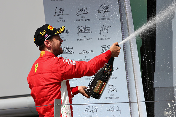 Sebastian Vettel wins British Grand Prix after Lewis Hamilton spins at  start - Eurosport