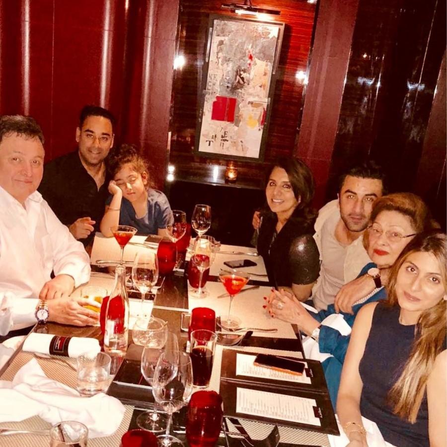 Bollywood's yesteryear diva Neetu Kapoor celebrated her 60th birthday in Paris along with her children. Neetu Kapoor's elder daughter Riddhima Kapoor Sahni posted pictures on her Instagram account, celebrating the occasion. One of the pictures she posted was a collage of Neetu Kapoor from years gone by. She captioned her post, " #60goinon16 'Happiest bday to my lifeline' - I love you so much mom ??". Ranbir Kapoor has also flown in to celebrate his mother's birthday. He too was seen in one of the pictures posing with his sister, Riddhima. Neetu Kapoor,Neetu Kapoor birthday,Neetu Kapoor birthday celebration,Neetu Kapoor birthday celebration pics,Neetu Kapoor birthday celebration images,Neetu Kapoor birthday celebration stills,Ranbir Kapoor,Rishi Kapoor
