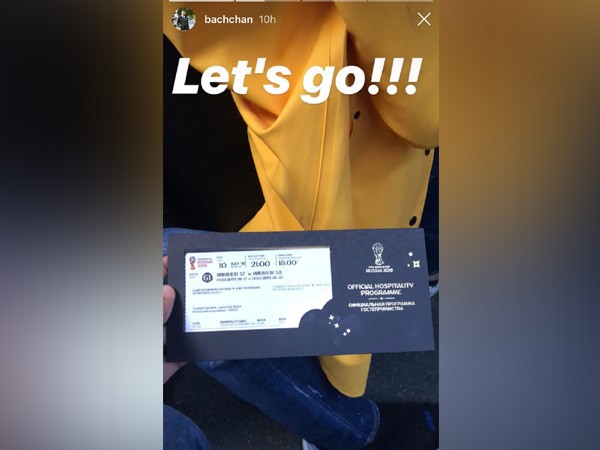 Earlier, Abhishek shared a snap of the tickets on his Instagram story and captioning it as "Let's go". Currently, Amitabh is holidaying with his daughter, Shweta Bachchan Nanda, and grandchildren Navya Nanda and Agastya Nanda. He also posted several photos of his family with quirky captions. On the work front, the 75-year-old actor will be next seen in Ayan Mukherjee's 'Brahmastra' along with Alia Bhatt and Ranbir Kapoor. FIFA World Cup,Amitabh Bachchan,Abhishek Bachchan,Amitabh and Abhishek Bachchan,Amitabh and Abhishek Bachchan in Russia,Amitabh and Abhishek Bachchan at FIFA World Cup,FIFA World Cup 2018