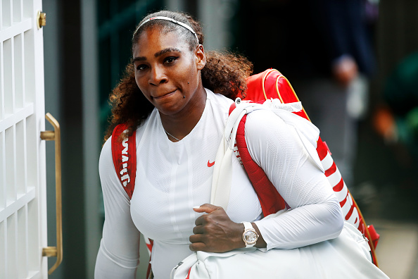 Serena Williams of the United States walks off centre court after winning her Ladies' Singles Quarter-Finals match against Camila Giorgi of Italy on day eight of the Wimbledon Lawn Tennis Championships at All England Lawn Tennis and Croquet Club on July 10, 2018 in London, England. Serena Williams,Serena Williams enters Wimbledon semis,Serena Williams at Wimbledon,Camila Giorgi,Serena Williams beats Camila Giorgi,Wimbledon,Wimbledon 2018,Wimbledon final