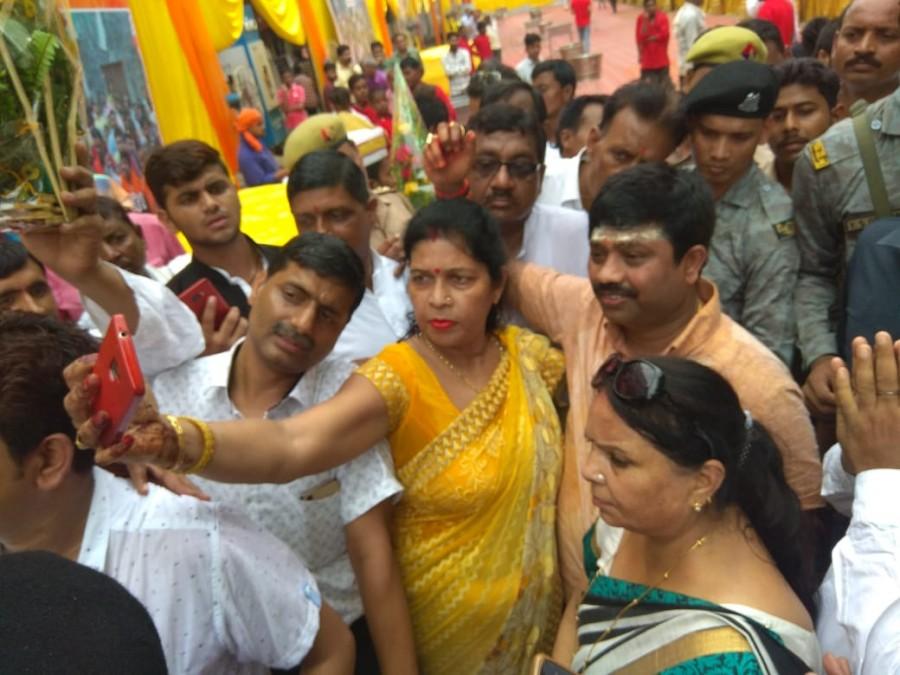 While people usually celebrate their birth anniversary, Uttar Pradesh Minister Nand Gopal Gupta performed pooja to mark his 'rebirth'. UP Minister Nand Gopal Gupta,Nand Gopal Gupta,Uttar Pradesh Minister,Nand Gopal Gupta performs pooja