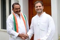 Former Andhra Pradesh Chief Minister N. Kiran Kumar Reddy rejoined Congress after meeting party chief Rahul Gandhi here on Friday. Addressing the media post the same, Reddy said "I am very happy that to come back to the Congress family. I cannot be separated from the Congress party even though I have resigned as the chief minister. My father and I have been Congress MLAs for 8 terms. Whatever identity we have got, it is because of the Congress party." Furthermore, he noted that justice won't be served to Andhra Pradesh and Telangana unless the Congress comes back to power in the Centre.