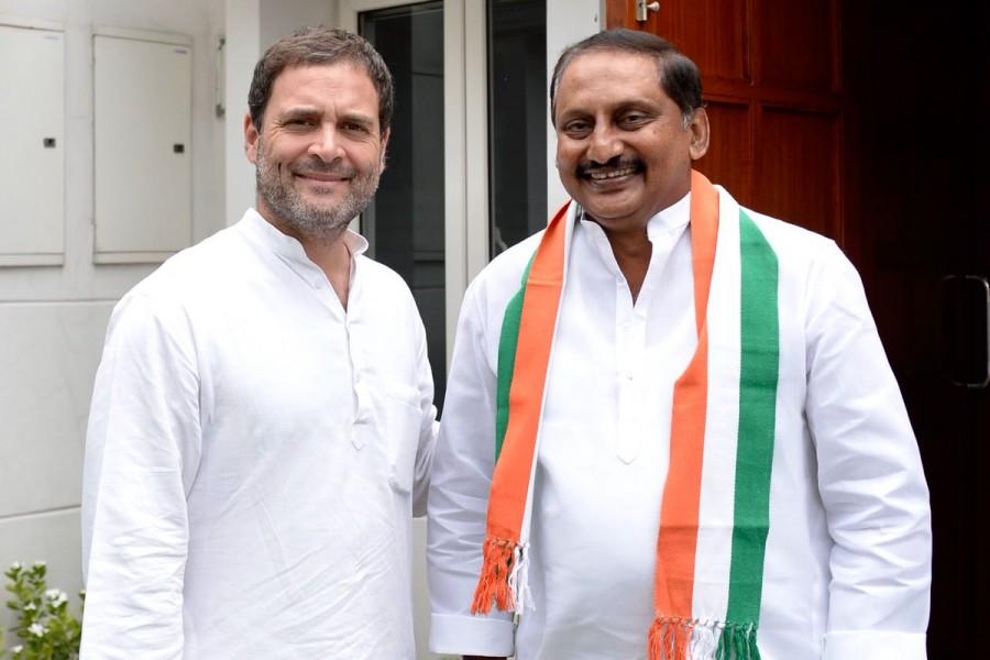 According to reports, Reddy had met former Kerala chief minister Oommen Chandy and other Congress leaders over the last few days, who repeatedly insisted him to come back to the party. Reddy served as chief minister of united Andhra Pradesh before the state was bifurcated in 2014. Post the creation of Telangana, Reddy resigned from his office as chief minister and went on to create his own political party, the Jai Samaikyandhra Party (JSP), in 2014. Former AP CM Kiran Kumar Reddy,N. Kiran Kumar Reddy,Kiran Kumar Reddy rejoins Congress,Congress,Rahul Gandhi