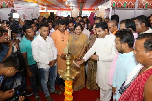 Union Minister Dharmendra Pradhan inaugurated a multimedia exhibition organised by Regional Outreach Bureau of the Ministry of Information and Broadcasting (MIB) here on Friday. 