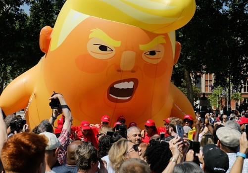The city of London came to a standstill as thousands of protestors flooded the streets, who voiced their opinion against the US President Donald Trump's visit to the United Kingdom. Initially, only 10,000 were expected to show up, but ultimately 250,000 people gathered for the protest, as per The Hollywood Reporter. The protest gained momentum in several parts of central London after the successful launch of a 'Trump Baby' balloon on the second day of Donald Trump's maiden four-day U.K. visit. The demonstration included a women's march against Trump.