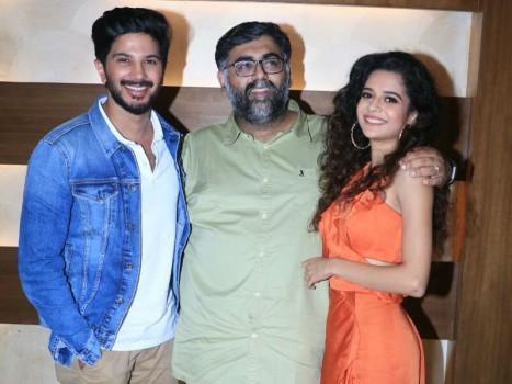 South Indian Superstar Dulquer Salmaan and internet sensation Mithila Palkar who are all set to make their Bollywood debut with Akarsh Khurana directorial 'Karwaan', were snapped promoting the film in Mumbai. Ahead of the release of the road trip film Karwaan, actors Dulquer Salmaan and Mithila Palkar were seen promoting the film along with director Akarsh Khurana. Marking the debut of the two actors, Karwaan brings together the best of all worlds as Dulquer and Mithila make their debut with global icon Irrfan. Karwaan starring Irrfan and marking the debut of Dulquer Salmaan and Mithila Palkar, revolves around 3 oddballs from different walks of life who are thrown together on a somewhat bizarre journey which helps them find normalcy in their lives.