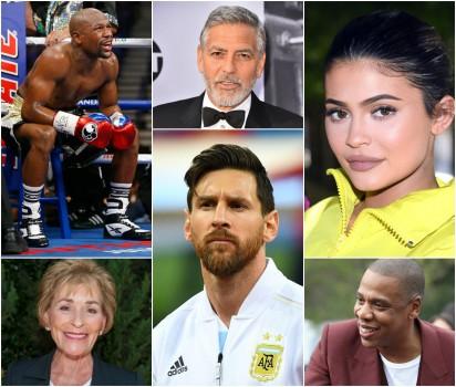 Another year, and Forbes has released yet another list enumerating the highest paid celebrities in the world. Boxer Floyd Mayweather Jr. has emerged as the highest paid celebrity with $285 million earnings, edging out George Clooney to the second position. Here are the top 25 rich celebrities, as per Forbes’ annual list for 2018.