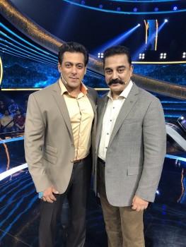 Actor-politician Kamal Haasan was happy to meet and shoot with Bollywood superstar Salman Khan on the sets of 