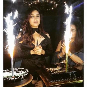 Bollywood actress Bhumi Pednekar is ringing in her 29thbirthday today. The actress partied hard last night to celebrate her birthday eve with friends and family. It was a star-studded night with celebrities like Karan Johar, Varun Dhawan, Vaani Kapoor, among others. Bhumi looked stunning in a short black dress with golden heels. After working as an assistant casting director at Yash Raj Films for six years, Pednekar made her acting debut with the starring role of an overweight bride in the company's 2015 romantic comedy 'Dum Laga Ke Haisha.' Her performance was acclaimed and she was awarded the Filmfare Award for Best Female Debut. On the work front, Bhumi is currently busy with her upcoming film with actor Sushant Singh Rajput 'Son Chiraiya'. The crime thriller which is being directed by Abhishek Chaubey also stars Manoj Bajpayee, Ranvir Shorey and Ashutosh Rana.