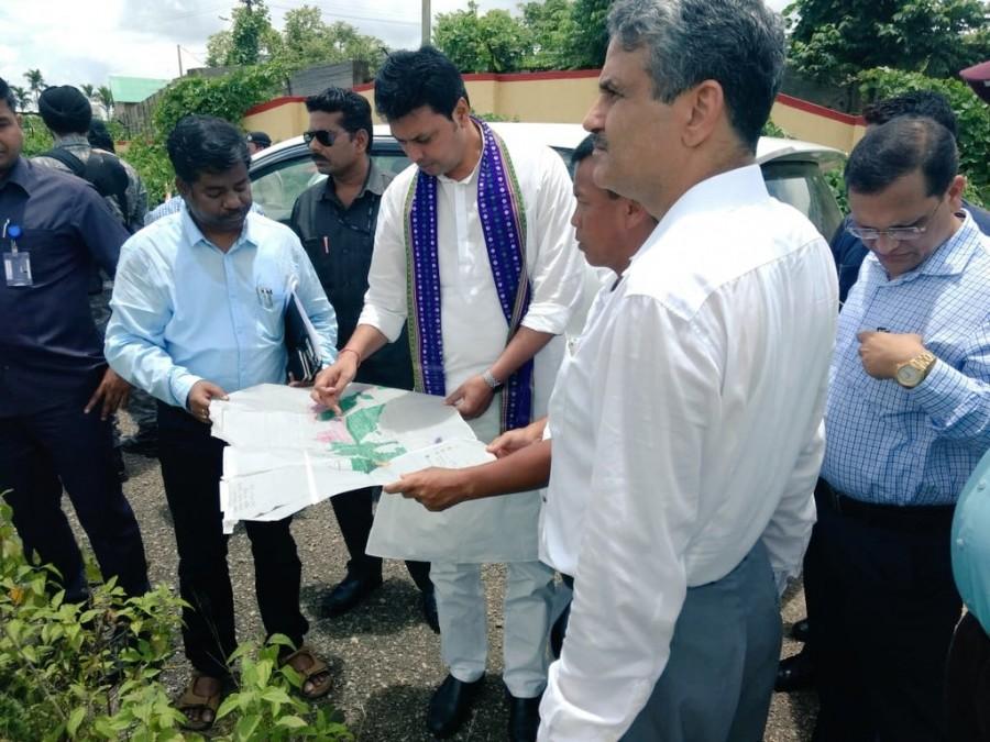 Tripura Chief Minister Biplab Kumar Deb visited Nripendranagar tea estate area here to set up an All India Institute of Medical Science (AIIMS) hospital. The Chief Minister after visiting the area said that an AIIMS like multispecialty hospital is needed in the state so that the locals do not have to rush to big cities for treatment. "Before election, we had promised to set up AIIMS here and the Centre has agreed for that. I have seen a land in Budhjungnagar area for setting up the hospital. Once the land is allotted to the Centre, Prime Minister Narendra Modi will surely give his consent to set up AIIMS here," Deb said. Tripura CM Biplab Kumar Deb,CM Biplab Kumar Deb,Biplab Kumar Deb,Biplab Kumar Deb AIIMS hospital,AIIMS hospital