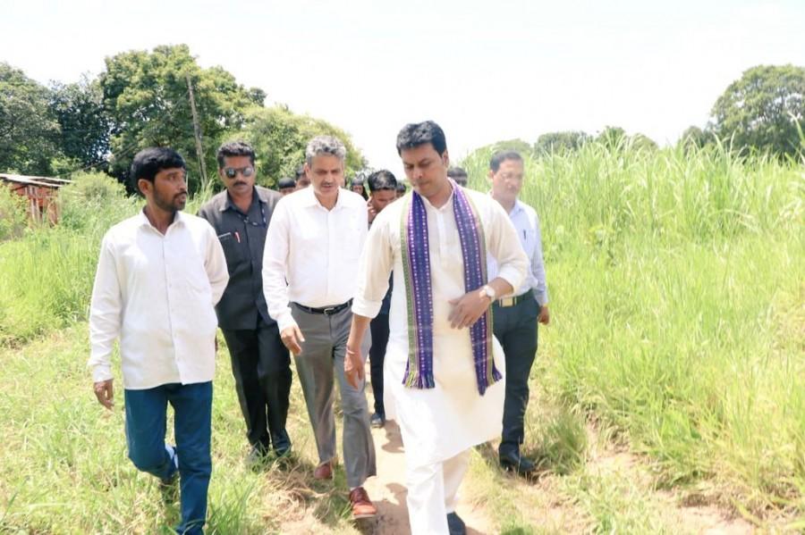 The land proposed for the hospital is around 250 acres in area. Tripura CM Biplab Kumar Deb,CM Biplab Kumar Deb,Biplab Kumar Deb,Biplab Kumar Deb AIIMS hospital,AIIMS hospital