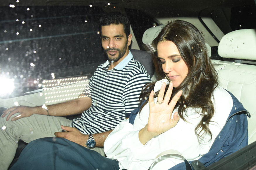 Angad Bedi and Neha Dhupia arrive at Dhadak special screening at Yash Raj Studio in Mumbai. Rekha,Madhuri Dixit,Shahid Kapoor,Sonakshi Sinha,Ishaan Khatter and Janhvi Kapoor,Ishaan Khatter,Janhvi Kapoor,Dhadak screening,Dhadak,Dhadak special screening,Dhadak special screening pics,Dhadak special screening images,Dhadak special screening stills