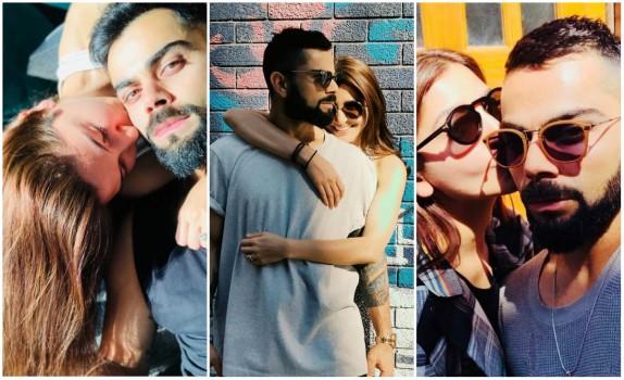 Anushka Sharma and Virat Kohli set the internet on fire with their cute pics