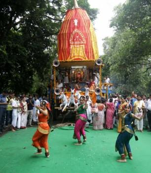 Lord Jagannath's Bahuda Yatra celebration