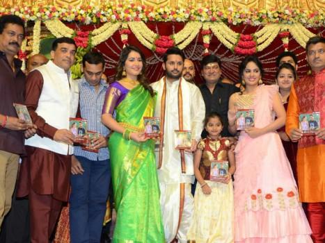 Nithin, Raashi Khanna at Srinivasa Kalyanam audio launch