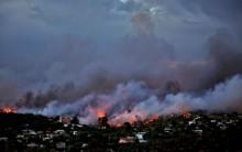 The wildfire destroys almost everything in Athens
