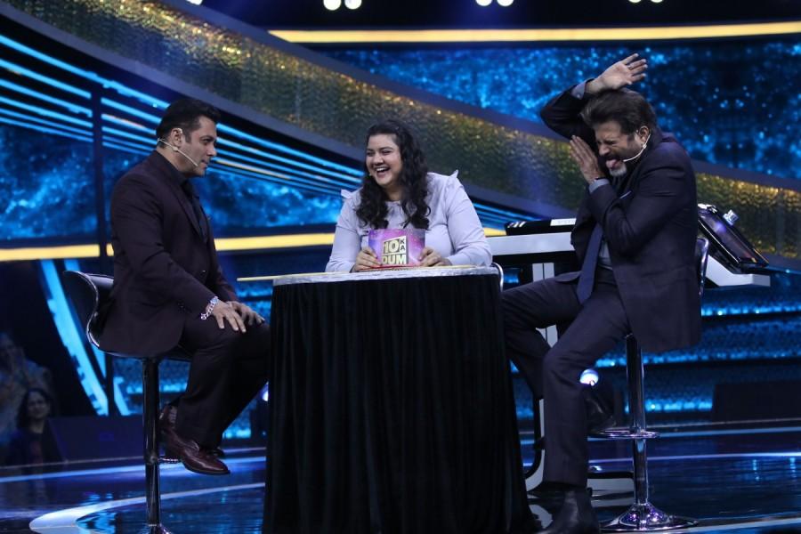 Salman Khan, Anil Kapoor and Pihu on Dus Ka Dum Anil Kapoor,Farah Khan Kunder,Shilpa Shetty Kundra,Pihu,Shilpa Shetty,Dus Ka Dum - Dumdaar Weekend,Dus Ka Dum,Dus Ka Dum Weekend,dus ka dum new season