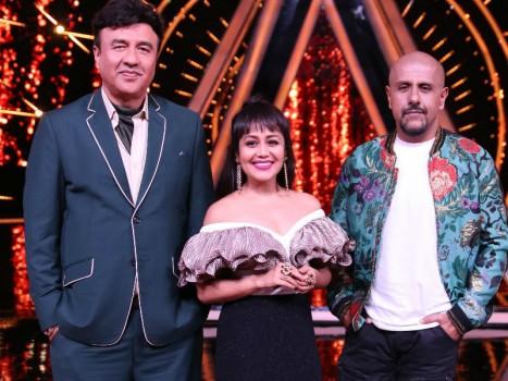 Anu Malik, Neha Kakkar & Vishal Dadlani for the premier episode of Indian Idol 10