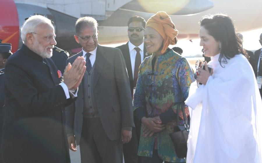 Pm Narendra Modi Reaches South Africa For Brics Summit Photos Images